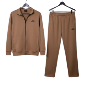 Home imported china scuba brown men’s tracksuit
