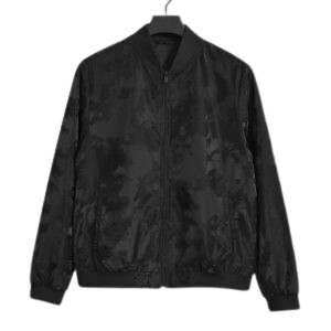 Home premium stealth parachute jacket – charcoal smoke print