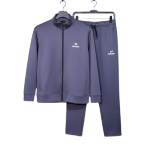 Home imported china scuba grayish purple men’s tracksuit